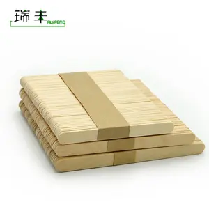 114mm grade A round edge Polished Birch Wooden Popsicle Magnum stick