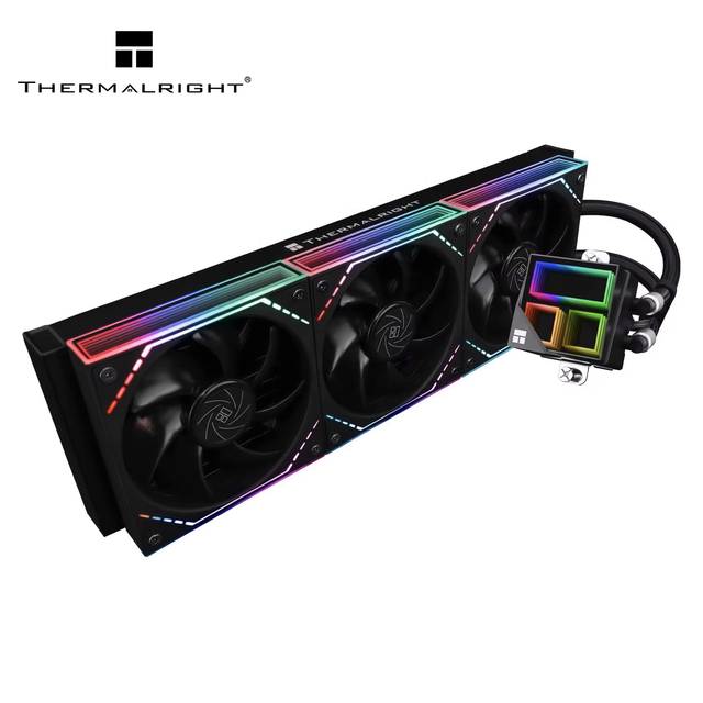 Factory Direct Thermalright Frozen Infinity 360 Black AIO Radiator ARGB Mirror PC Liquid Cooler for LGA1700 AM5 Bulk