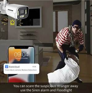 Fosvision 4CH không dây 5MP máy ảnh kỹ thuật số CCTV Kit LCD giám sát an ninh Hệ thống không dây giám sát không thấm nước 4CH 12" - Product Image 4