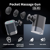 Léger à faible bruit Mini Rechargeable sans fil portable Fascia pistolet Relax Muscle corps Massage outil masseur pistolet