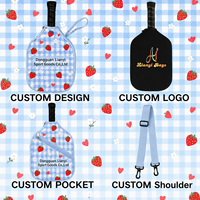 Housse de raquette de pickleball en néoprène à impression intégrale, motif personnalisé, étui de protection, marque privée, fabricant OEM