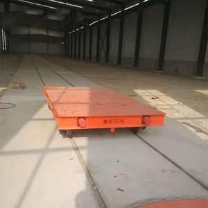 산업용 전기 평면 이송 카트 모터 구동 플랫폼 트롤리 레일 시스템 포함 - Product Image 3