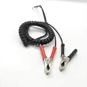 12V PU Jacket High Elastic Car Jump Starter Small Alligator Crocodile Spiral Cable