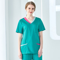 Uniformes ems de travail pour médecins et infirmières, ensembles d'uniformes médicale de Style nouveau, uniformes d'hôpital avec Logo imprimé de broderie, bon tissu