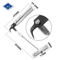 Kit d'outils de démontage de vitres automobiles, kit de réparation de pare-brise, outils de démontage de vitres de voiture pour garage et atelier