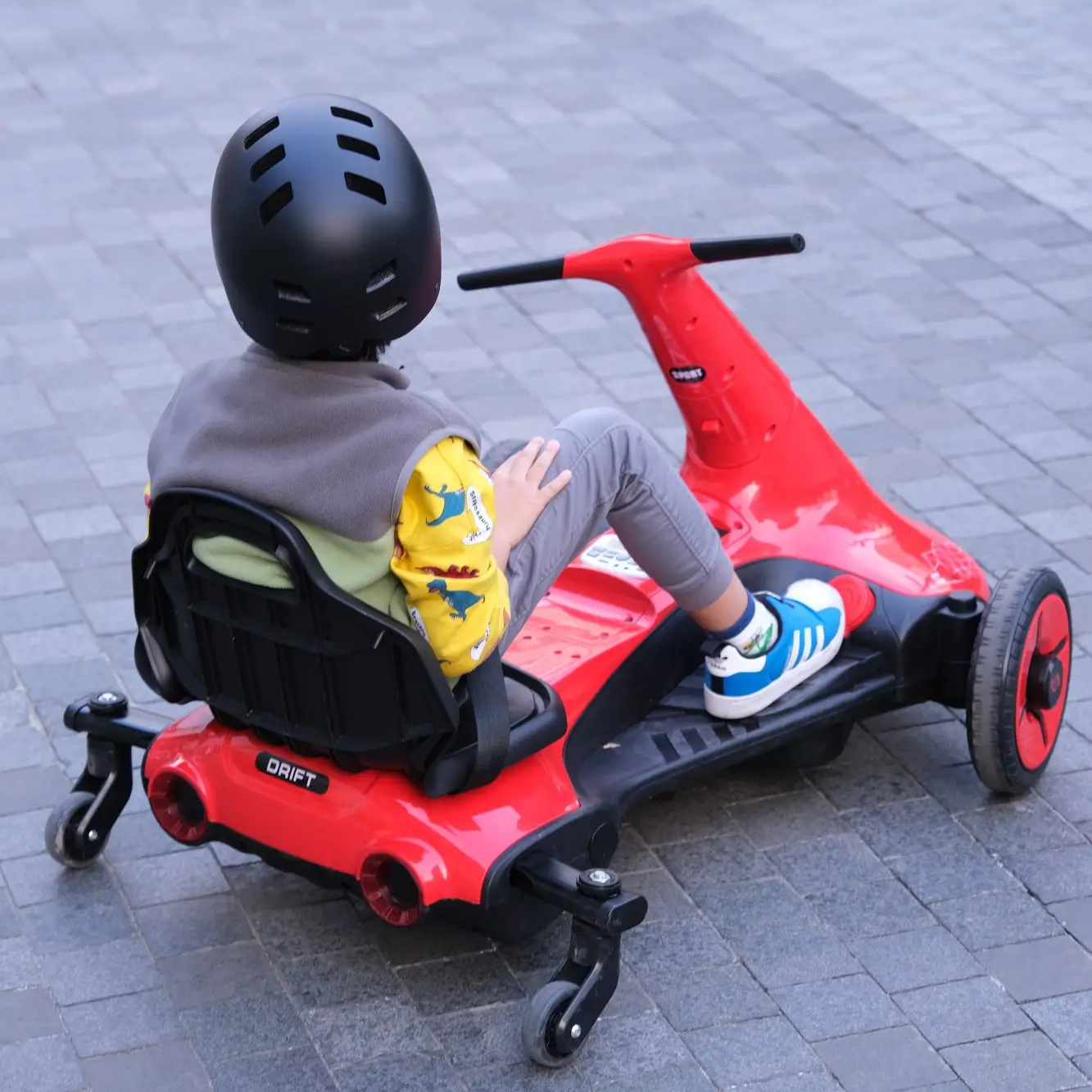 CE חשמלי נסחף קרטינג go-kart 2IN1 גבוהה באיכות 12V 7AH ארבעה גלגל מיני חשמלי נסחף קטנוע ללכת kart ילדים ילד