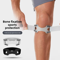 Nouvelle attelle orthopédique réglable pour genou, absorption des chocs en silicone double face, protection légère avec fermeture auto-agrippante