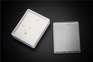 Scatola di immagazzinaggio in plastica trasparente con logo personalizzato per gioielli 24 componenti rimovibili scatola di plastica per esposizione di gioielli - Product Image 5