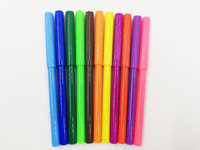 Marqueur d'art de papeterie bon marché, stylo feutre à aquarelle multicolore pour enfants