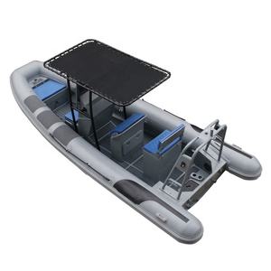 عالية الكمية 20ft RHIB 620 العميق V الألومنيوم ضلع Hypalon PVC قوارب مطاطية - Product Image 4