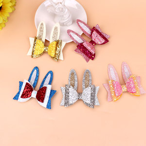 Nuevo Clip para el Cabello con Orejas de Conejo de Pascua de 3.1 Pulgadas, Accesorio para el Cabello para Fiestas, Horquilla para Niñas Pequeñas y Niños - Product Image 2