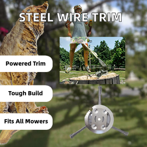 Coupe-herbe à roue métallique à double usage adapté aux pièces et accessoires des tondeuses à gazon terrestres et aquatiques - Product Image 2