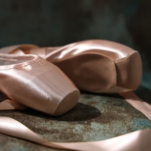 Chaussons de ballet professionnels en satin rose chair pour les pieds. Chaussures de danse classique pour adultes débutants, à semelle rigide, pour la pratique et la performance - Product Image 3