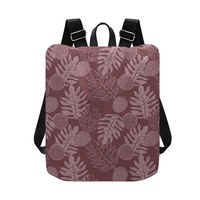 Sac à dos décontracté personnalisé à grande capacité avec design hawaïen, sangle d'épaule réglable et poche arrière cachée, imprimé à la demande