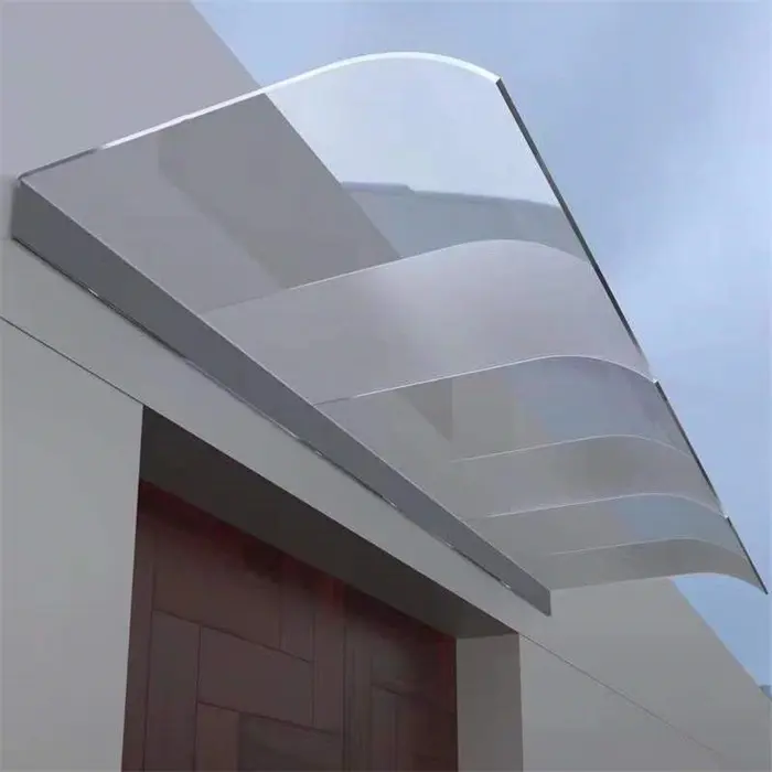 कस्टम आउटडोर सौर छाया धातु एल्यूमिनियम फ्रेम घर में इस्तेमाल किया Awnings चश्मा साधारण अनुकूलित स्विच ग्लास लकड़ी के पाल सतह