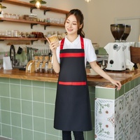 Tabliers de Chef Personnalisés en Coton, Style Bavoir, Sans Manches, Lavables, Durables et Respirants, avec Poches et Conception à la Taille, pour Barista