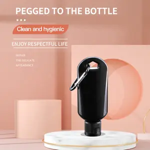 Disposable Bottle 50ml HDPE Disposable Hand Food Makeup Bottles Outdoor Skincare Carrying Bottles With Lotion Capacity Logo Printing Plastic Body