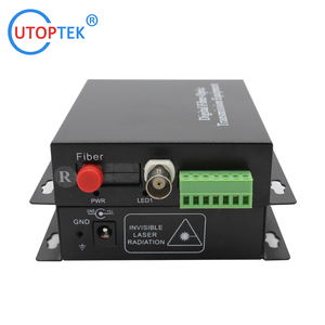 Convertidor de vídeo de fibra analógica de 1 canal Transmisor y receptor de datos de audio y vídeo coaxial con Red IP - Product Image 5