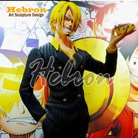 Statue de Sanji grandeur nature en résine, pièce unique, sculpture d'anime, vente chaude, directement de l'usine