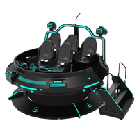 9D Metaverse Théâtre Réalité Virtuelle Jeu D'arcade Machine VR Soucoupe Volante Rotation Somatosensorielle Vaisseau Spatial Vr Magique Volant ovni