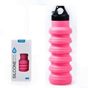 Direct Drinking <b>Water</b> <b>Bottle</b> for Adults Cycling Cup With Silicone <b>Foldable</b> Cup - Product Image 1