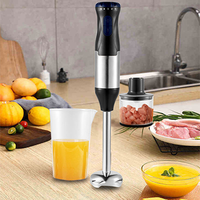 Mixeur Plongeant Commercial 1000W en Acier Inoxydable pour Cuisines Professionnelles et Domestiques, Batteur à Œufs Manuel, Mélangeur Alimentaire