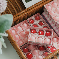 Bougie parfumée à la fraise, bougie d'aromathérapie en forme de fraise, coffret cadeau pour la fête d'anniversaire de votre petite amie