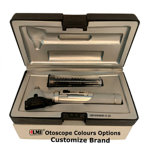 Set de Otoscopio de Fibra Óptica Gris de la Mejor Calidad, Manual, para Uso Médico Profesional, Gran Venta - Product Image 1