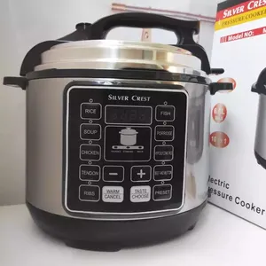 Alat masak tekanan listrik, alat masak tekanan listrik stainless steel Jerman multifungsi, panci tekanan mikro 5 liter