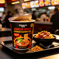 200g Spicy Kimchi Flavor Instant Ramen Noodles Korean Style Bulk Pack Halal 3 Min Cook B2B