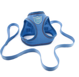 カスタマイズされた5サイズのステップイージーウォークエアメッシュ通気性ペットベスト反射犬ハーネスとリーシュセットPVCロゴ付き - Product Image 2