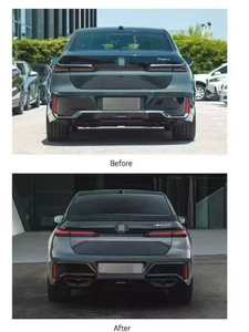 Kit <span class=keywords><strong>de</strong></span> carrocería para G70 <span class=keywords><strong>de</strong></span> 23 años, modificación M760 Black Knight, parrilla negra brillante, alerón delantero, faldones laterales, alerón trasero, difusor trasero, alerón <span class=keywords><strong>de</strong></span> cola - Product Image 2