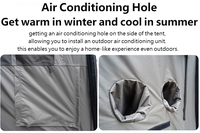 Tente gonflable pour 6 à 10 personnes, tente de camping familiale 4 saisons avec imperméabilité 5000 mm et installation rapide en moins de 5 minutes