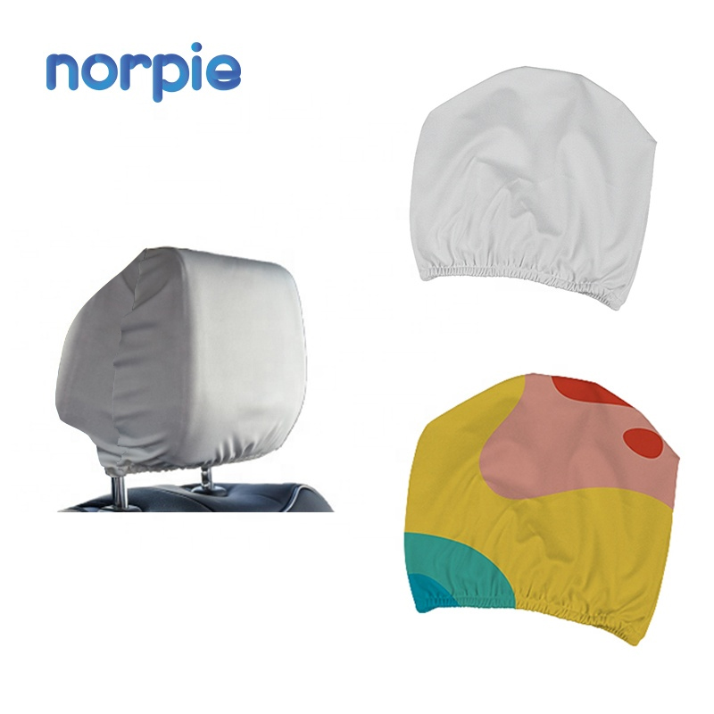 Двухсторонняя белая сублимационная Обложка для автомобильного подголовника из 100% полиэстера