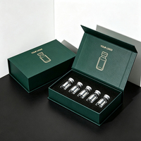 Emballage de flacon de peptides de luxe avec logo personnalisé, fermeture magnétique, boîte en carton rigide pour cosmétiques, pour flacon de 30 ml