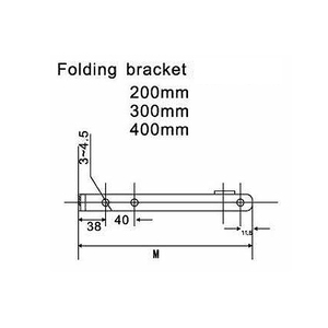 Hot Bán Điều Chỉnh Góc Kệ Gấp Chân Đế Treo Tường Kim Loại Tam Giác Khung Sắt Tiêu Chuẩn MSC-F01 CN;GUA CTK - Product Image 2