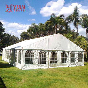 Grande tente de réception de mariage en aluminium à prix abordable, avec doublure et décoration, pour 800 personnes - Product Image 1