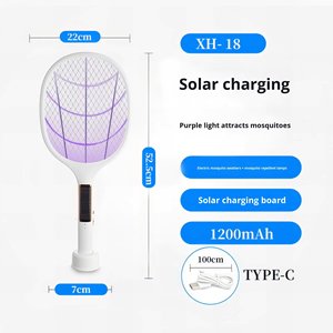 Pièges à insectes solaires, pièges à mouches, tue-moustiques, lampe LED, lumière <span class=keywords><strong>solaire</strong></span> anti-moustiques, raquette <span class=keywords><strong>électrique</strong></span> rechargeable <span class=keywords><strong>solaire</strong></span> - Product Image 3