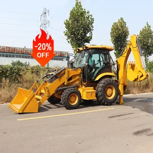 Chinese Factory 4x4 micro backhoe loader excavator mini front end loader with Eight Leg and Hydraulic Pilot