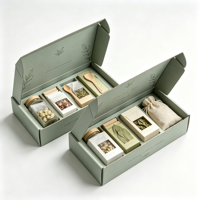 Boîte en carton ondulé personnalisée avec logo, insert de séparation pour conteneur de stockage, pour l'emballage de tisanes