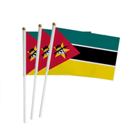 Promotion du drapeau national Gahumi 14x21cm Polyester personnalisé drapeau national du Mozambique