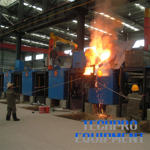 Four à induction de traitement de lingot de tige de plaque en aluminium de four d'acier de coquille en aluminium stable de 800kg-4T pour fondre des métaux - Product Image 4