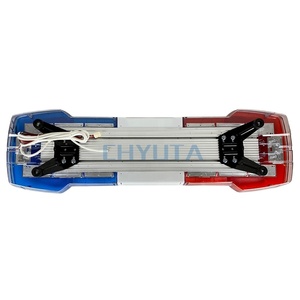 Barre lumineuse de travail stroboscopique rouge et bleu, rotateur de voiture barres lumineuses minces stroboscopiques <span class=keywords><strong>led</strong></span> d'urgence véhicule <span class=keywords><strong>clignotant</strong></span> <span class=keywords><strong>led</strong></span> barres lumineuses d'avertissement - Product Image 4