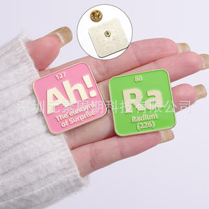 <b>Periodic</b> Science Creative Metal Brooches 3x3cm Alloy Pin For <b>Bags</b> Clothing Fashion Accessory - Product Image 4