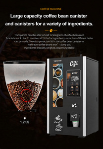 Wholesale Desktop <b>Fully</b> <b>Automatic</b> Small Vending <b>Machine</b> for <b>Coffee</b> Coin Operated Card Payment Touch Screen for Business - Product Image 5