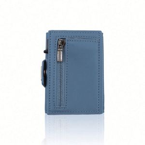 Luxury Fashion Men's <b>Card</b> <b>Wallet</b> Organizer-PU Leather Zipper Coin Pocket RFID Blocking 9.7x6.7CM (usa Mairun Model 823 Custom - Product Image 5