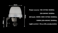 Pdlux PD-D22-Z – Capteur photocellule pour éclairage extérieur, interrupteur de commande d'éclairage pour lampadaires – Fournisseur d'usine