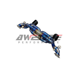 Impresionante Silenciador de Escape Ligero de Titanio de 1.2 mm de Espesor para <span class=keywords><strong>Porsche</strong></span> <span class=keywords><strong>718</strong></span> Cayman Spyder <span class=keywords><strong>GTS</strong></span>/GT4 con Válvulas OEM en Dorado/Morado/Azul - Product Image 4