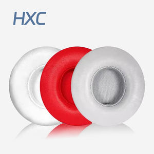 Solo 2 almohadillas de repuesto con cable de cuero proteico para auriculares Solo2 con cable en la oreja de Dr. Dre SOLAMENTE (NO SE ADAPTA A SOLO 2/3 INALÁMBRICO) - Product Image 1