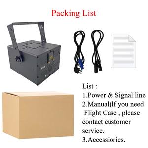 เครื่องฉายแสงเลเซอร์ DMX ILDA RGB สำหรับการแสดง10W 5W 4W 3W 2wwedding แสงเลเซอร์ทำงานร่วมกับเครื่องพ่นควันหิมะและภาพเคลื่อนไหว - Product Image 6